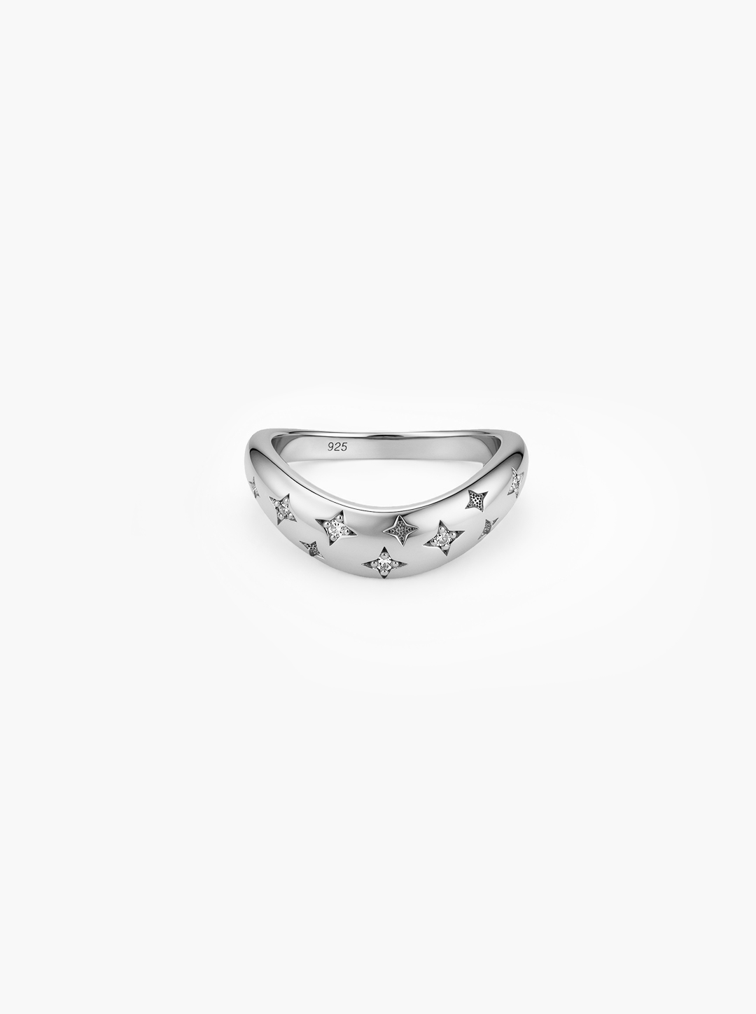 Astral Wave Diamond Ring