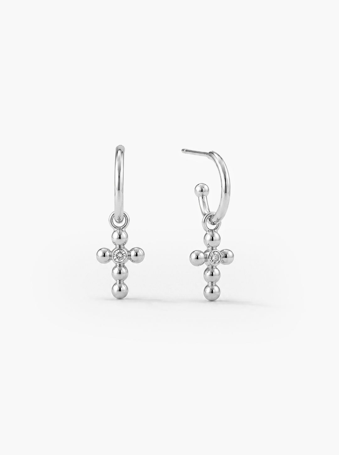 S&S MINI CROSS EARRINGS
