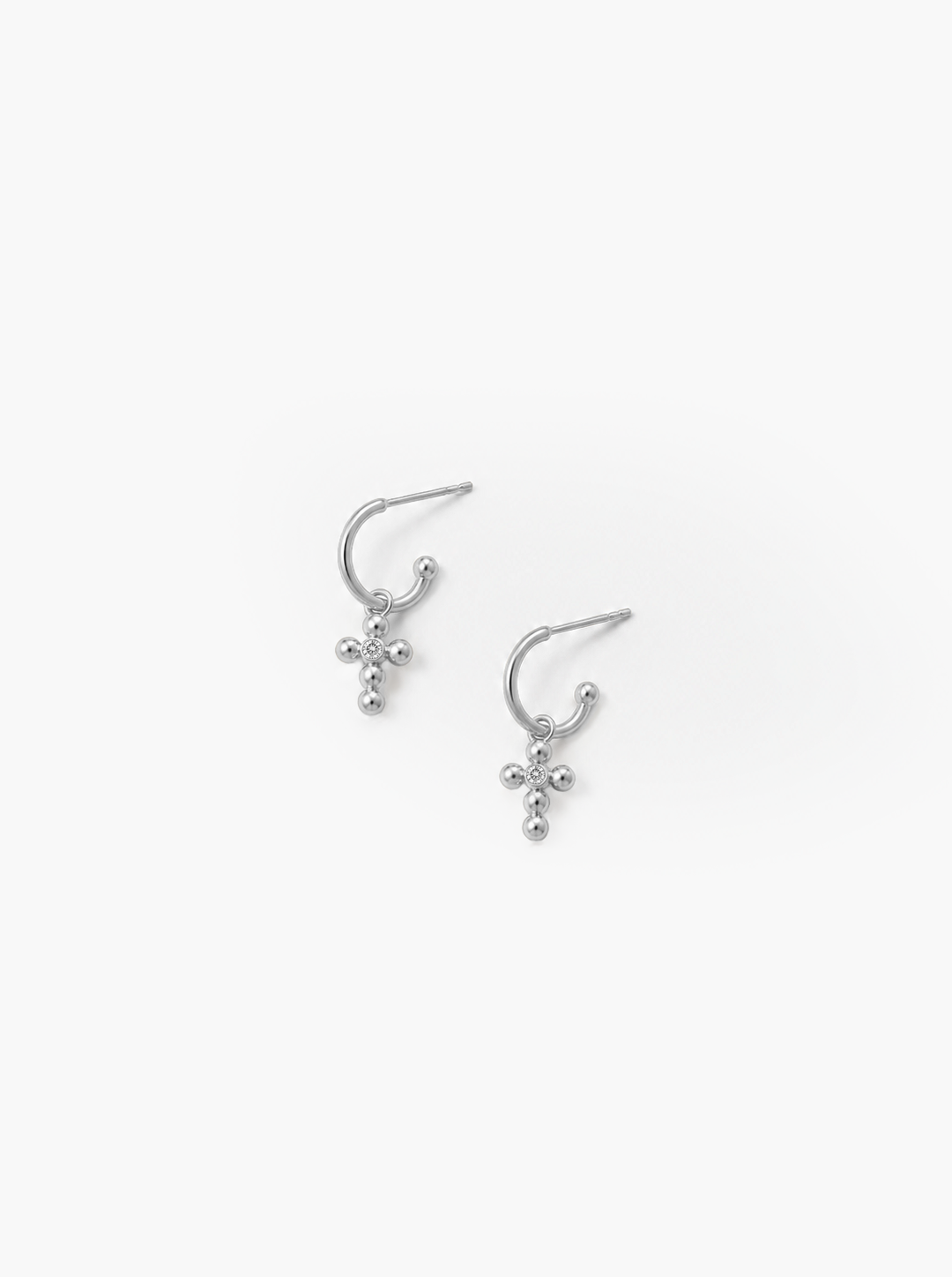 S&S MINI CROSS EARRINGS